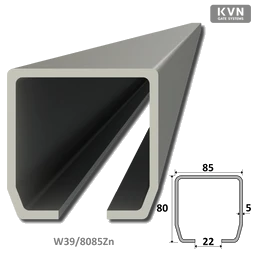 C profil 80x85x5 mm pozinkovaný