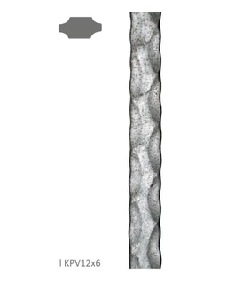 Pásovina plochá plná 12x6mm zdobená po hranách