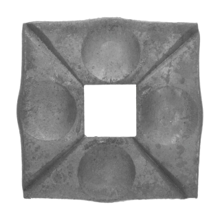 Patka 90 x 90 x 8 mm, otvor 26 mm