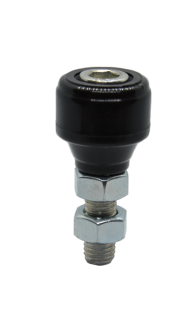 Polyamidový vodící váleček D-32.5mm, H-39mm, M12 pro horní vedení posuvných bran
