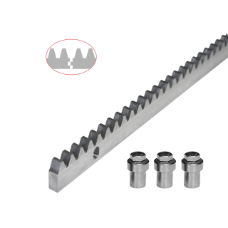 Hřeben kovový 30 x 8 mm, L-1000 mm, M4, 3x úchyt+šrouby, pozinkovaný se zámkem