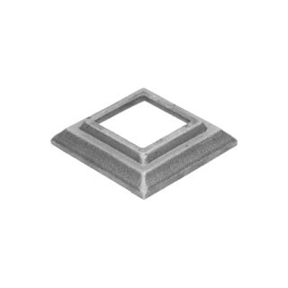 Krytka kovaná 80 x 80 x 17 mm s otvorem 41 x 41 mm
