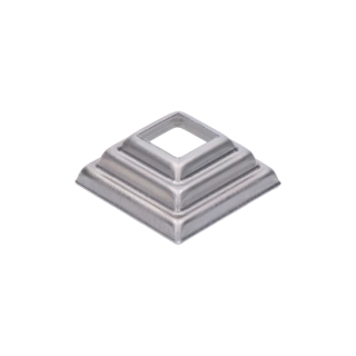 Krytka plechová, 57 x 57 x 23 mm, díra: 22 x 22 mm