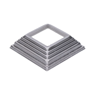 Krytka plechová, 100 x 100 x 29 mm, díra: 52 x 52 mm