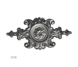 Ornament plechový 340 x 170 mm, hr. 1 mm
