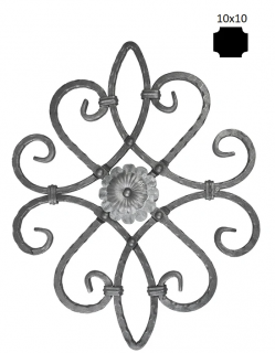 Ornament 530x420 mm, 10x10mm, oboustranný