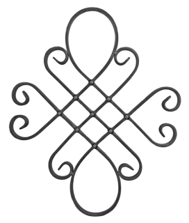Ornament  400x410 mm, 16x8 mm