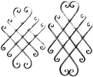 Kovářský ornament H 580xL440 mm-620 x 380 mm,16 x 8 mm
