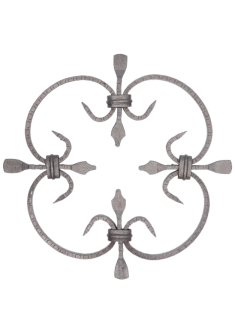 Kovářský ornament H 250 x L 250mm,10 x 5mm