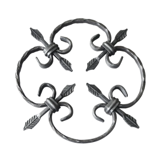 Kovářský ornament H 240 x L 240 mm, 12 x 6 mm