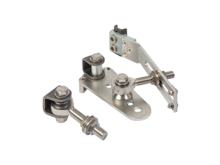 LOCINOX® EXCENTRO set Navařovacích pantů M16, otevíratelné 180° do svahu, nastavitelné 3D, pozink