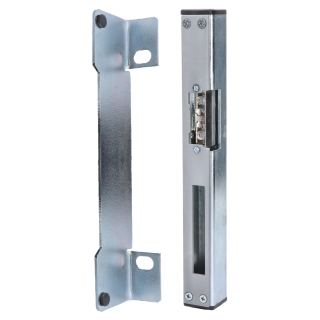 Set - dorazová kazeta pravá/levá EZK310 (260x30x30 mm) + elektrický zámek EZ332 s lištou
