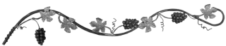 Kovářský ornament H 1250 x L 200 mm, 8, 10, 12, 16 mm