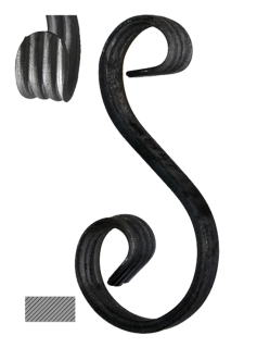 Esko 170 x 80 x 45 mm, hladký profil 12 x 6 mm, široké rozkování