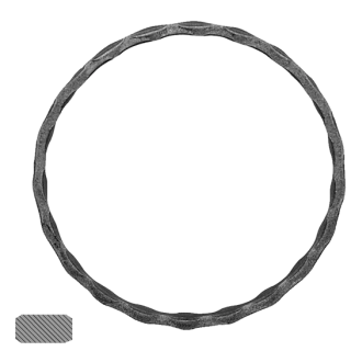Kruh ø120 mm, 12 x 6 mm, zdobený