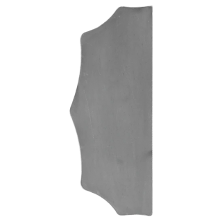Štít 230x93x3mm bez otvorů, hladký, oboustranný (levý i pravý)