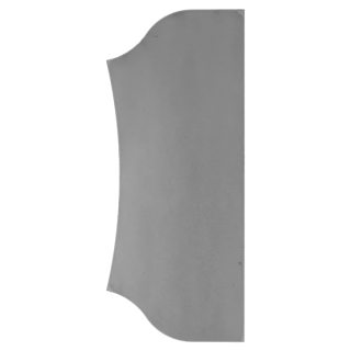 Štítek bez otvor¨ H 250 x L 104 mm, hr. 3 mm