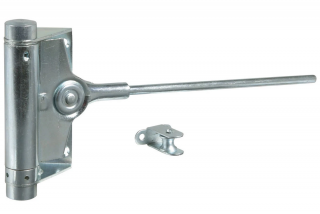 Dverový pružinový zatvárač pozinkovaný H - 100mm, L - 240mm, max. hmotnosť dverí 40kg